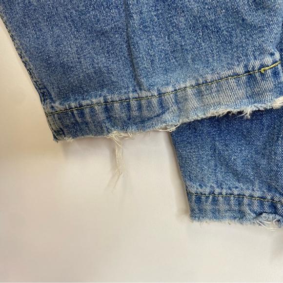 Vintage Liz Claiborne Baggy Wide Leg Size 14 High Rise Jeans Blue Denim Pants - Picture 5 of 5